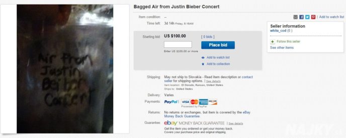 http://www.ebay.com/itm/Bagged-Air-from-Justin-Bieber-Concert-/251873472070?pt=LH_DefaultDomain_0&amp;hash=item3aa4d42e46
