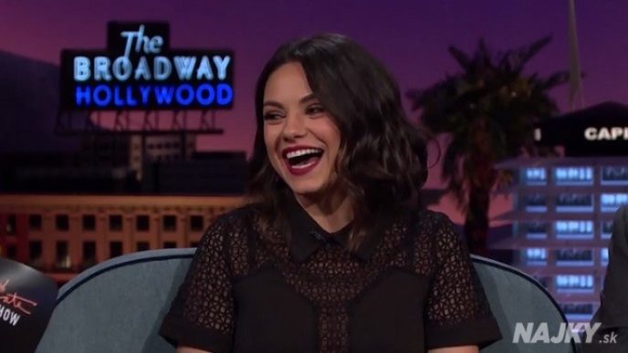 mila kunis v later show