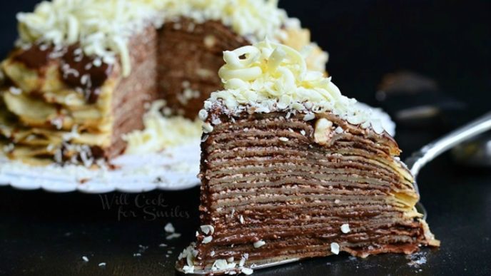 Double-Chocolate-Chocolate-Pudding-Crepe-Cake-4-from-willcookforsmiles.com_