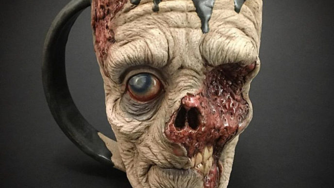 Zombie mug pottery slow joe kevin turkey merck 30.jpg