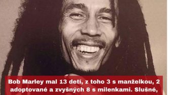 Bob marley znamy jamajsky hudobnik sa pocas zivota veru nenudil. mal 13 deti z toho 3 s manzelkou 2 adoptovane a zvysnych 8 s milenkami. slusne vzhladom na to ze sa dozil iba 36 ro.jpg