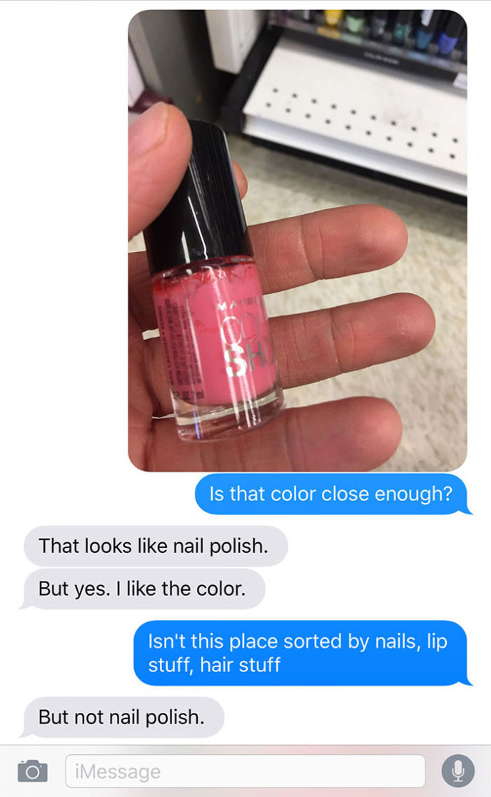 Boyfriend buys makeup for girlfriend funny text messages 4a.jpg