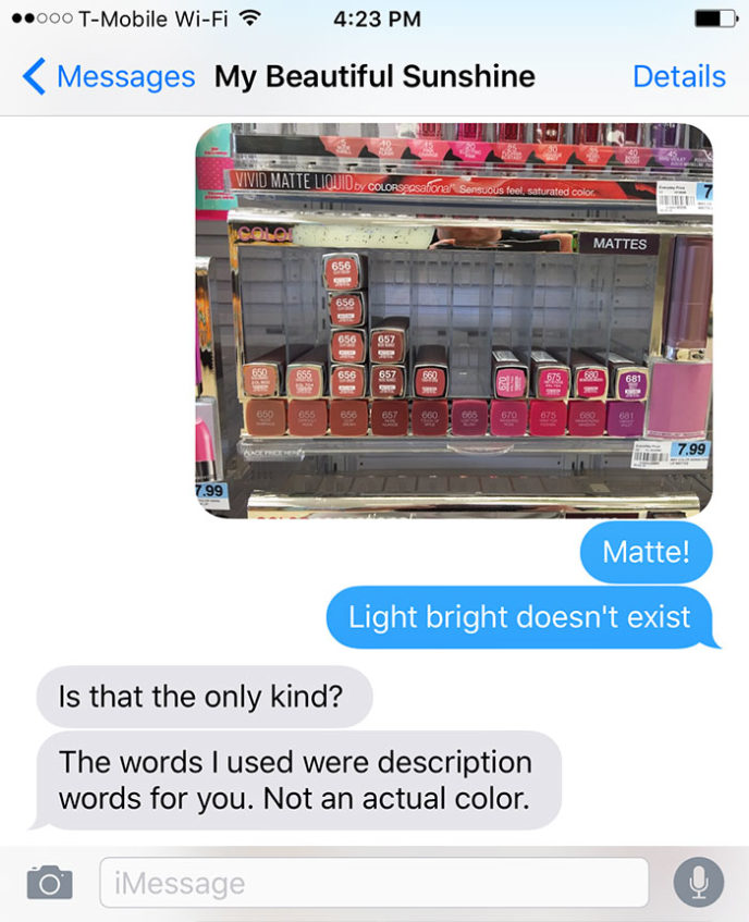 Boyfriend buys makeup for girlfriend funny text messages 5b.jpg