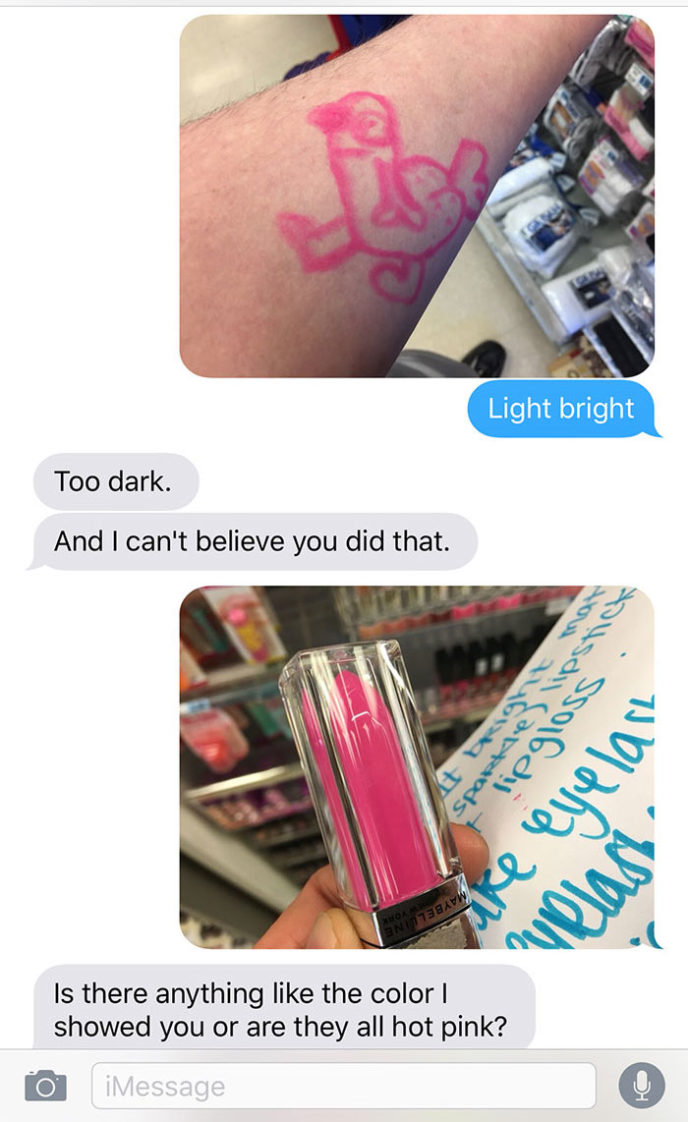 Boyfriend buys makeup for girlfriend funny text messages 8a.jpg