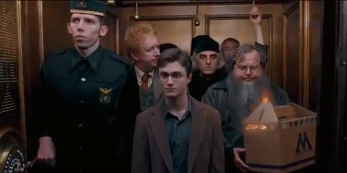 Nicholas blane made an appearance in harry potter and the order of the phoenix as bob a wizard who worked with arthur weasley at the ministry of magic bob is the one holding the box.jpg.png