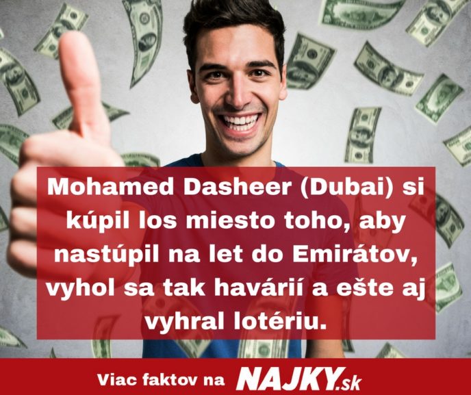 Mohamed dasheer dubai si kupil los miesto toho aby nastupil na let do emiratov vyhol sa tak havarii a este aj vyhral loteriu..jpg