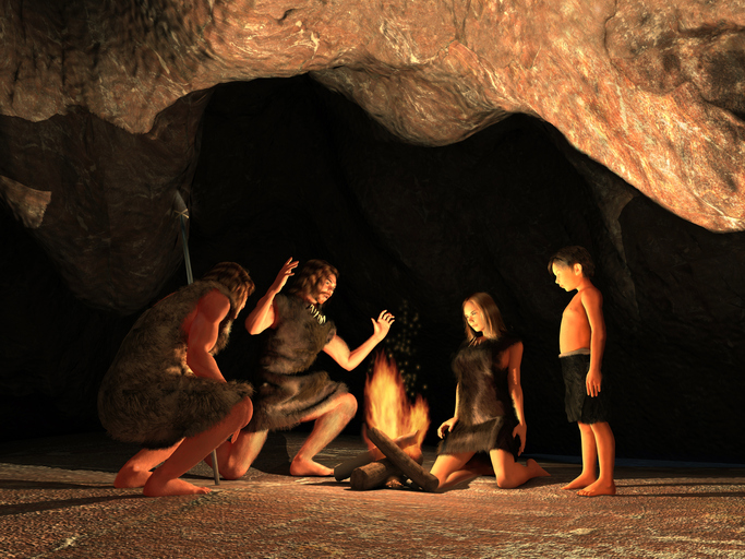 http://www.thinkstockphotos.com/image/stock-photo-cave-dwellers-gathered-around-a-campfire/506843489/popup?sq=Neanderthal/f=CPIHVX/s=DynamicRank