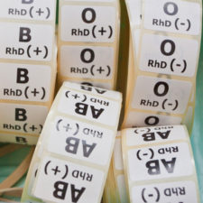 Blood type lables