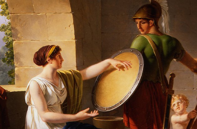 https://en.wikipedia.org/wiki/Women_in_ancient_Sparta#/media/File:Jean-Jacques-Fran%C3%A7ois_Le_Barbier_-_A_Spartan_Woman_Giving_a_Shield_to_Her_Son.jpg
