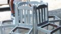 Tree bench made from kitchen chairs diy outdoor furniture repurposing upcycling.jpg