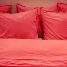 Red romantic bed linen