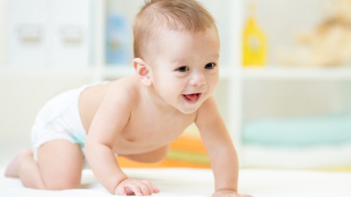 Crawling baby