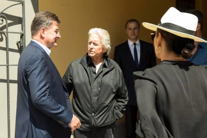 Michael Douglas prišiel na Slovensko
