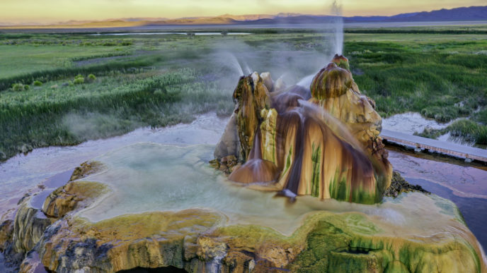 Fly Geyser, Nevada, USA