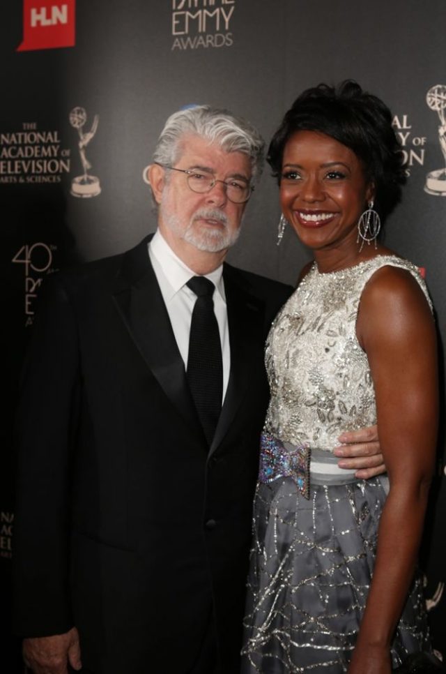 George Lucas a jeho manželka Mellody Hobson