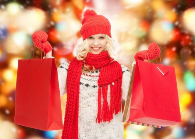 Nákupy, darčeky, Vianoce, Ježiško, žena, vianočné nakupovanie