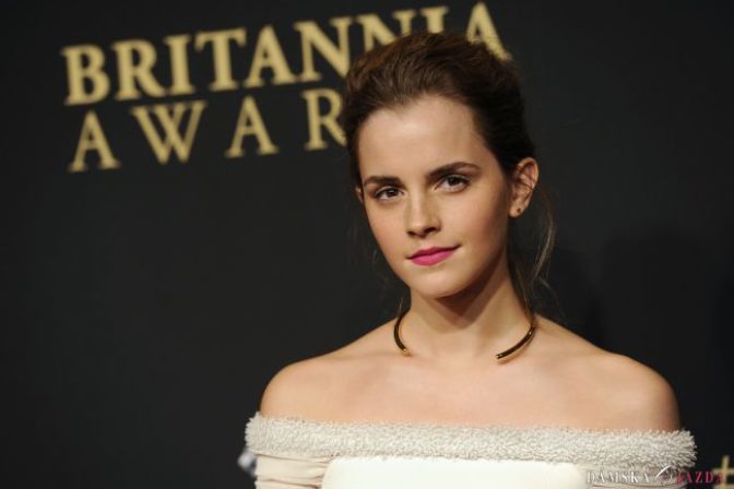 Emma Watson na udeľovaní britských cien BAFTA