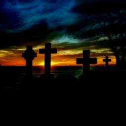cintorín, kríž, náhrobok