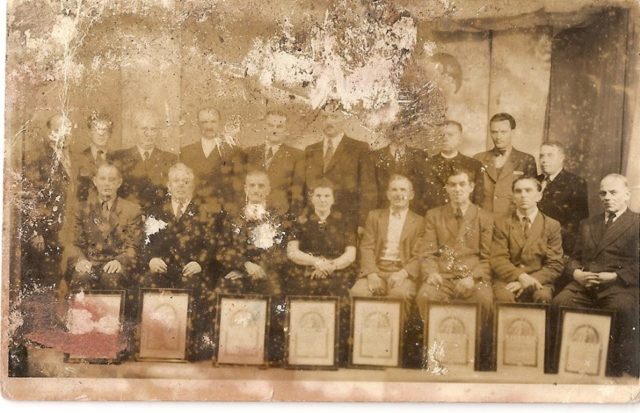 Slavnost odovzdavania vyznamenani zamestnancom cukrovaru 1947 klub priatelov katarina amrichova.jpg