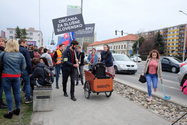 Pochod za slušné Slovensko