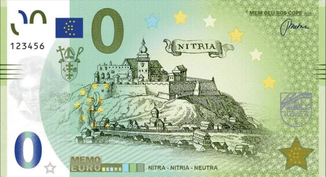 Nová bankovka Memoeuro Nitra