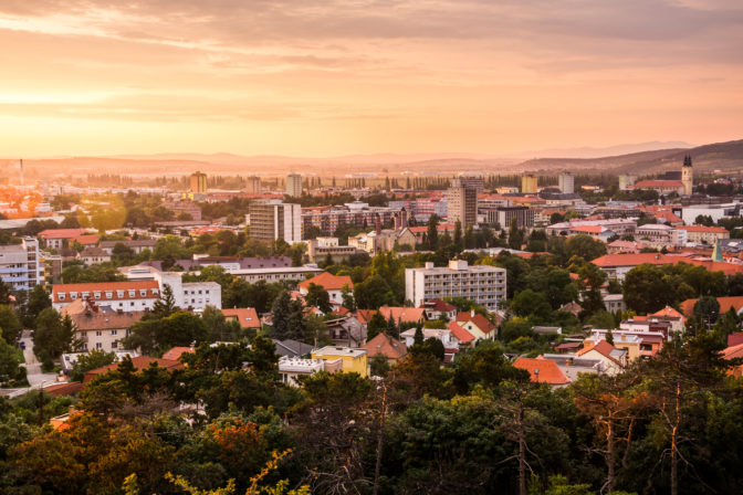 Nitra mesto dane poplatky pocasie slnko zapad