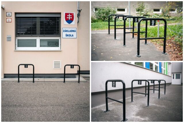 Nitra bicykle stojany zakladna skola mobilita.jpg