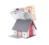 Dom s eurobankovkami na streche