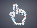 3d pharmaceutical cursor sign with included clipping path in jpg file