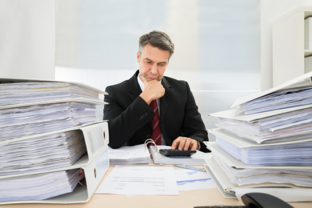 Businessman Working At Office