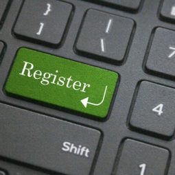 Register button on keyboard