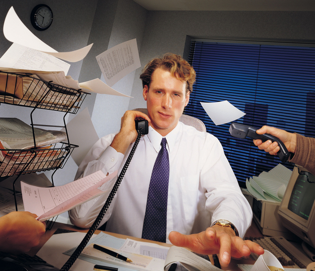 Man at desk