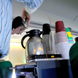 Coffee in the airplane