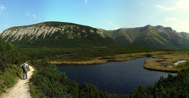 Výhľad, hory, pleso