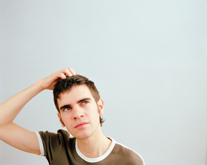 Confused looking man