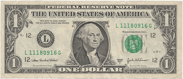 ako vyzerá bankovka jeden dolár