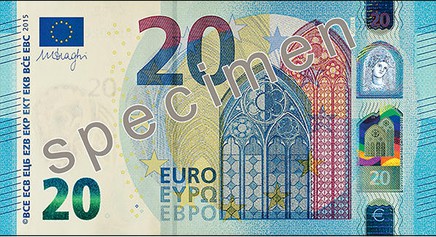 nová bankovka 20 eur
