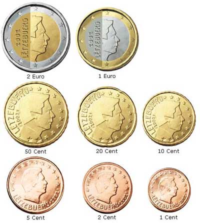 luxembursko euromince
