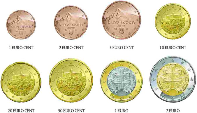 Slovenské euromince - 1 Euro