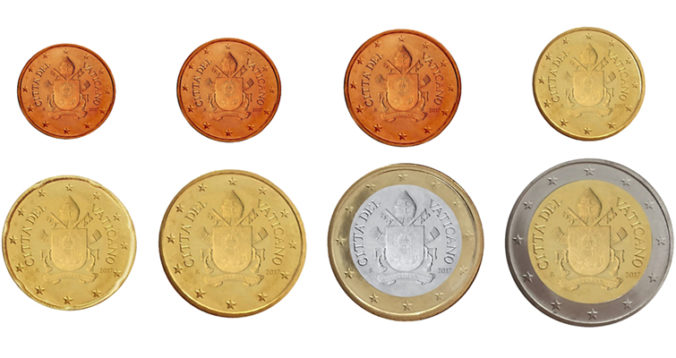 vatikán euromince