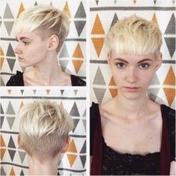 Casual blonde short hair styles with blunt bangs.jpg