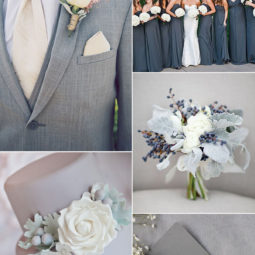 2016 trending slate gray and cream neutral wedding color ideas.jpg