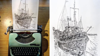 Kreslenie písacím strojom