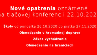Nové opatrenia