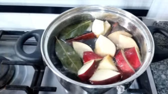 jablko s bobkovým listom