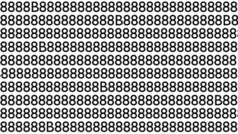 Nájdete všetky B do 10 sekúnd?