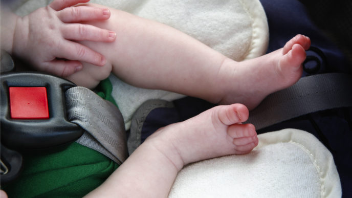 3-týždňové dieťa zmodralo