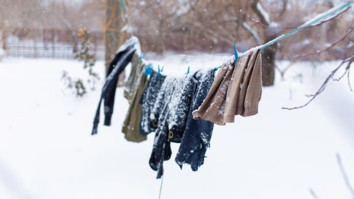 Ako sušiť prádlo v zime?