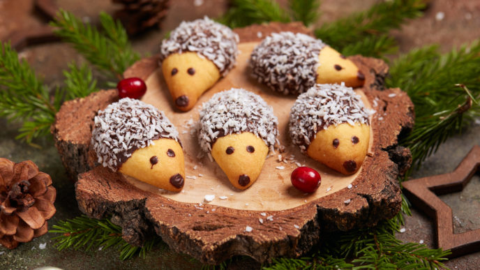 vianočný ježkovia