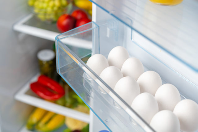 vajíčka v chladničke